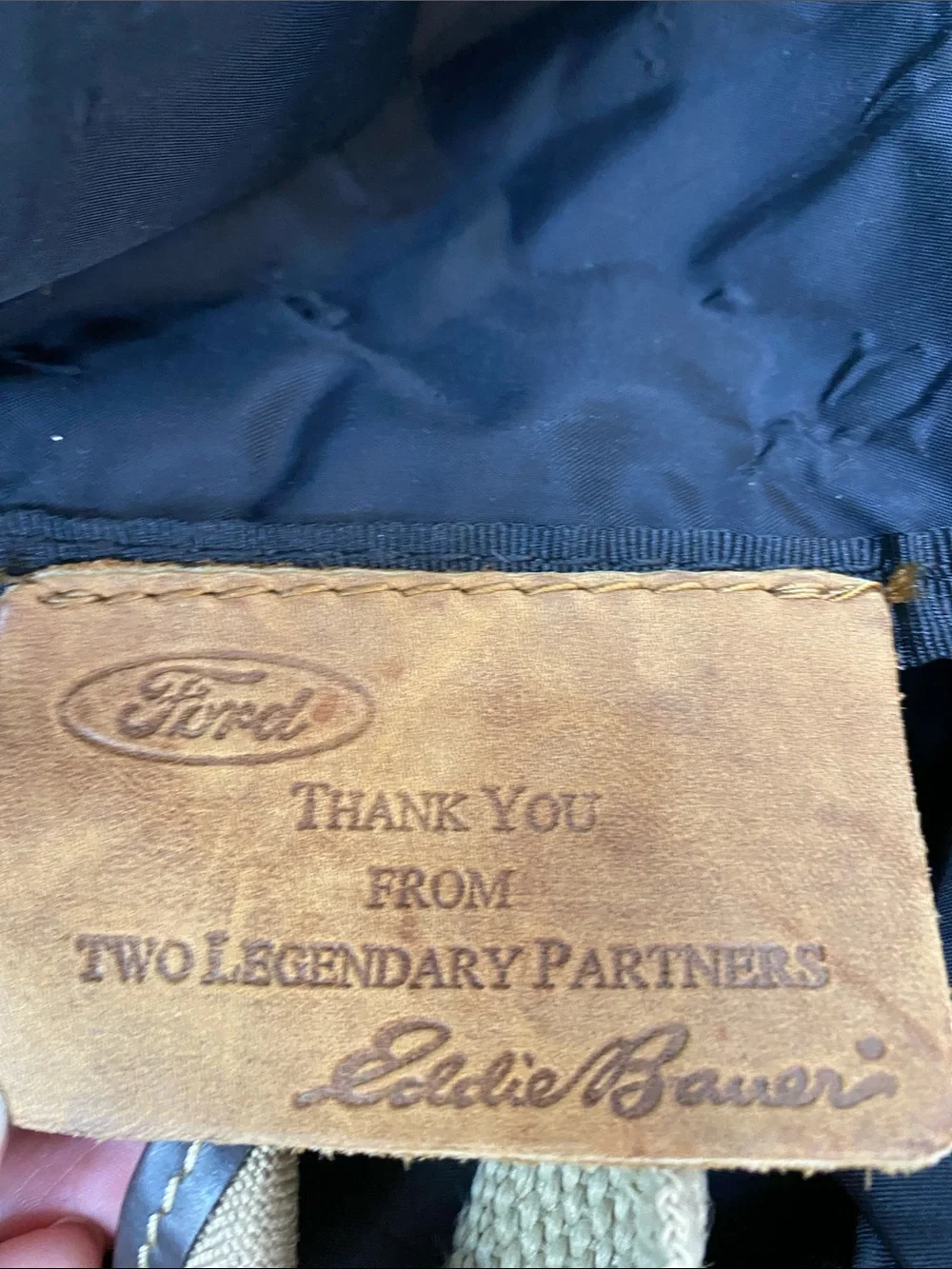 Two Eddie Bauer Ford Duffle Bags- Tan